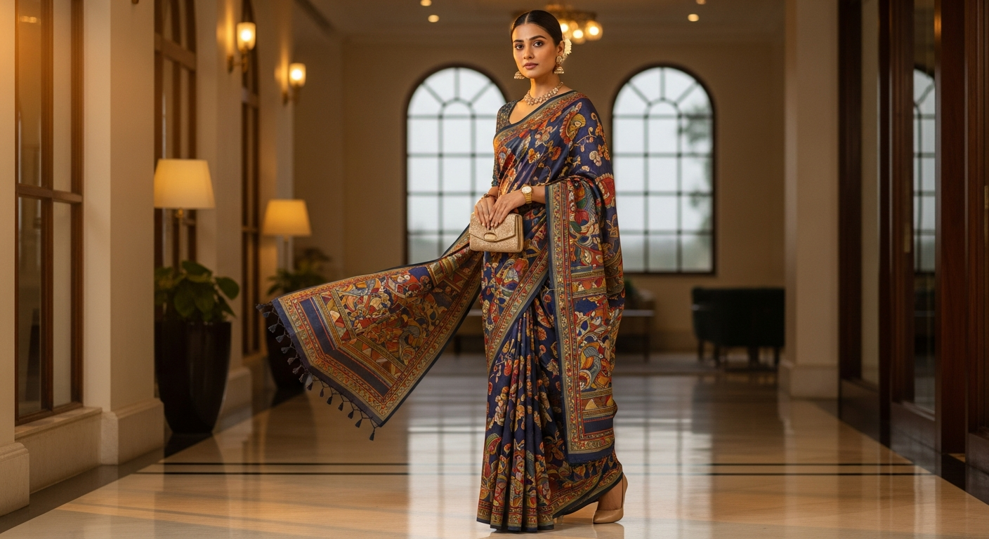 Kalamkari-Saree-Trendsnull-Wearing-Art-for-Office-and-Events