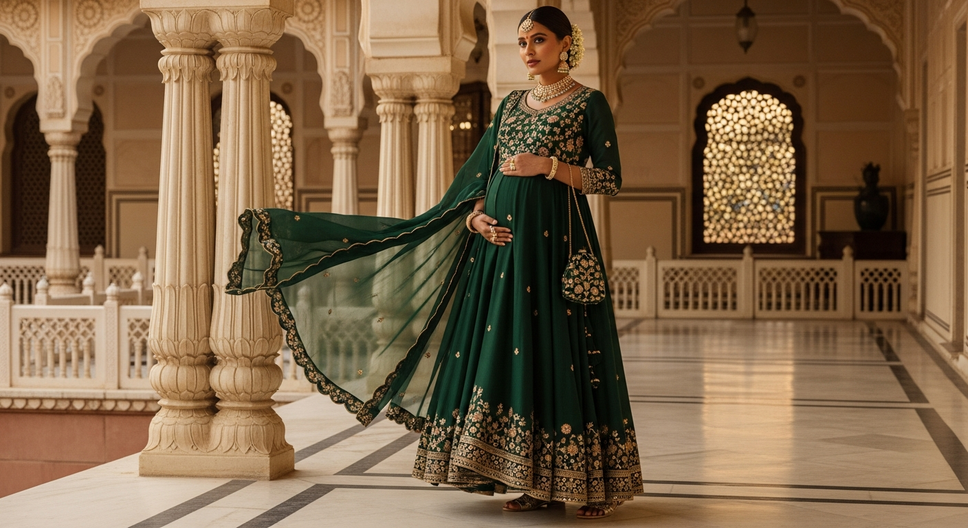 Maternity-Ethnic-Wearnull-Comfortable-Anarkalis-for-Wedding-Guests