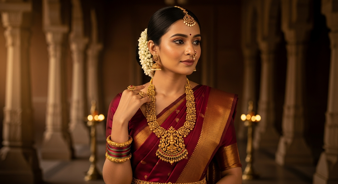 Temple-Jewelry-vs.-Gold-Jewelrynull-Which-One-Suits-Your-Saree-Best?