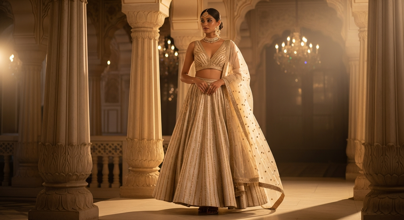 Best-Lehenga-Designs-for-Petite-Brides-to-Look-Taller