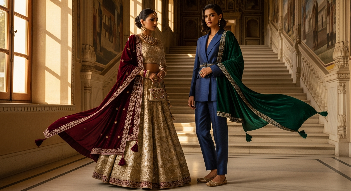 Velvet-Shawlsnull-How-to-Style-Them-with-Lehengas-and-Suits