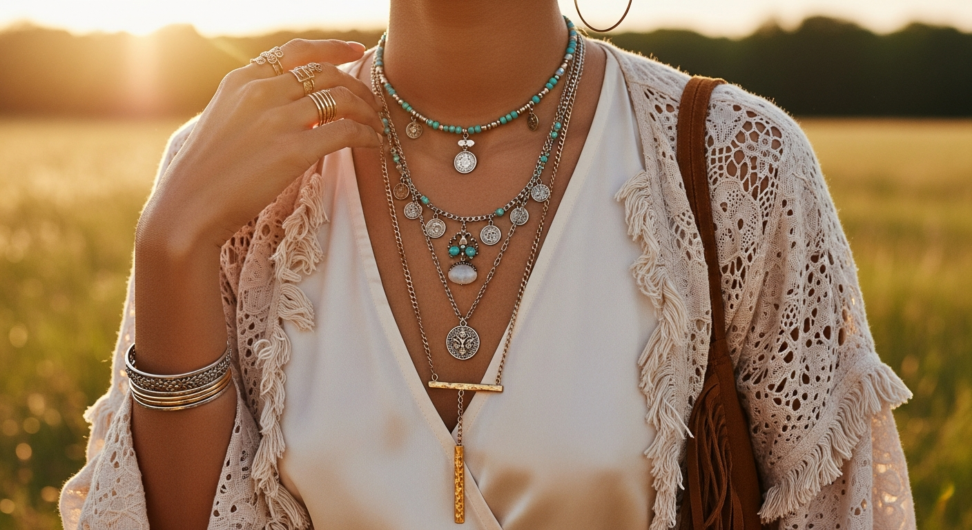 Layering-Necklacesnull-How-to-Stack-Chains-for-a-Boho-Chic-Look
