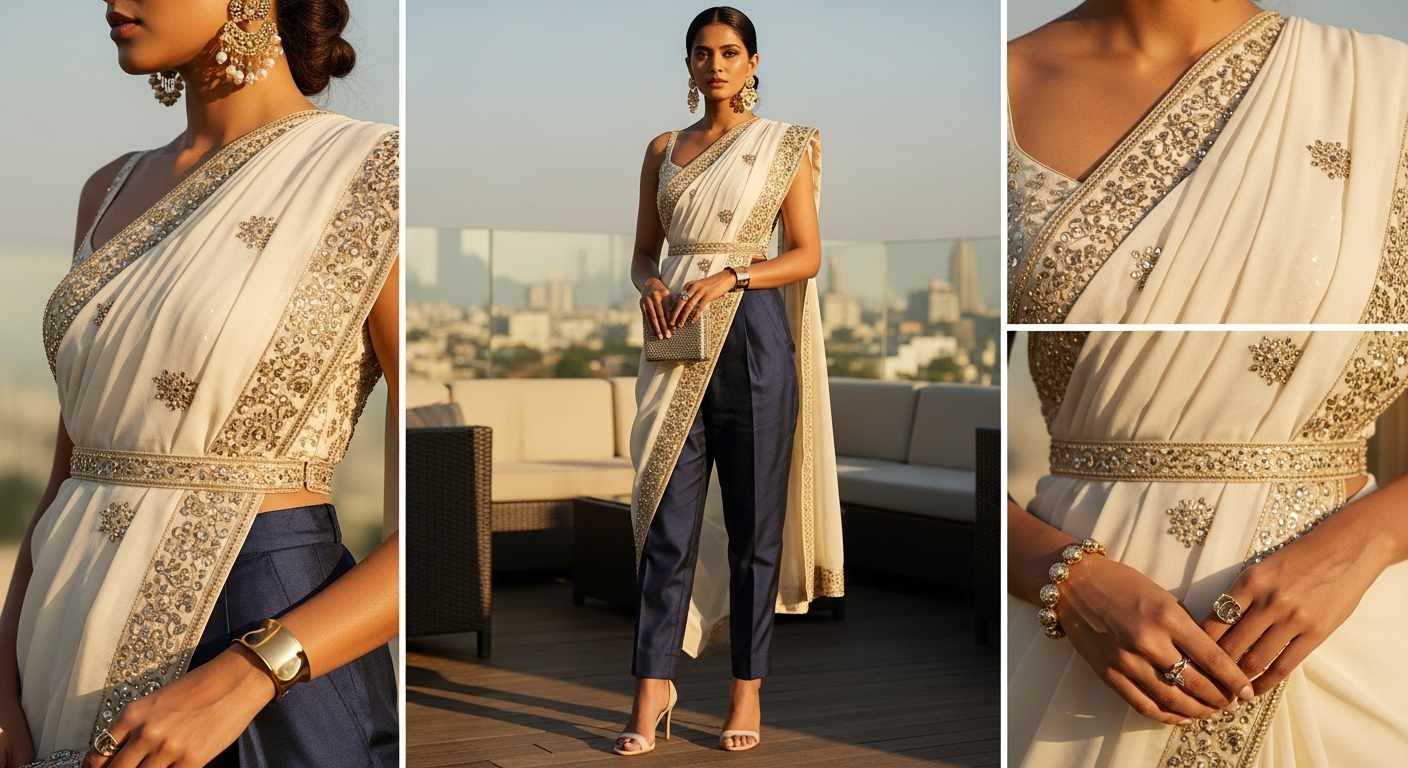 Pant-Style-Saree-Drapingnull-The-Indo-Western-Look-for-Office-Parties