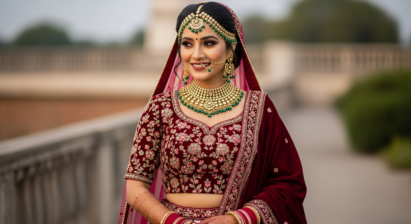 Styling-Tips-for-Winter-Bridesnull-Velvet-Lehengas-and-Full-Sleeves