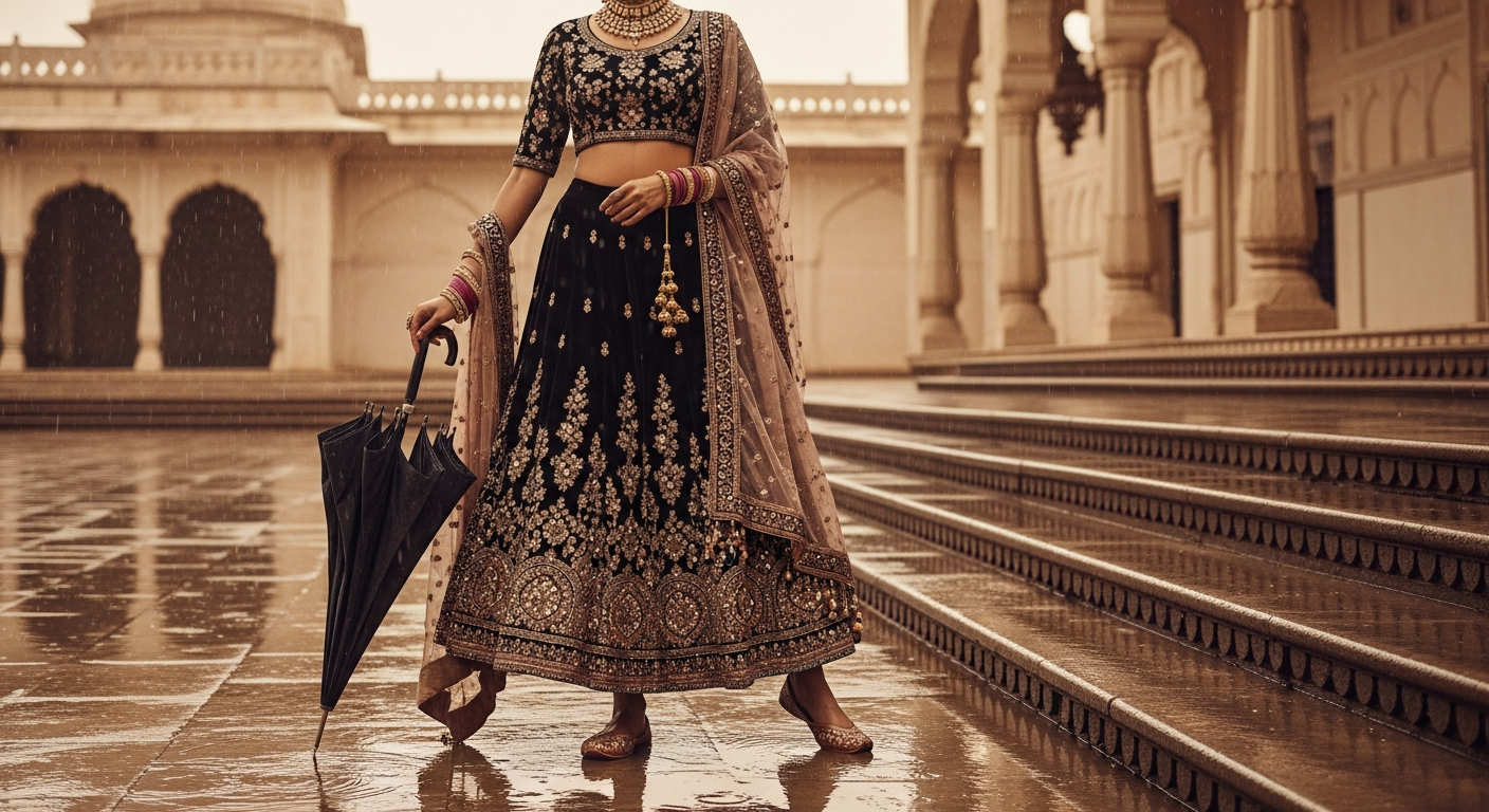 Monsoon-Wedding-Fashionnull-Fabrics-to-Avoid-in-the-Rain