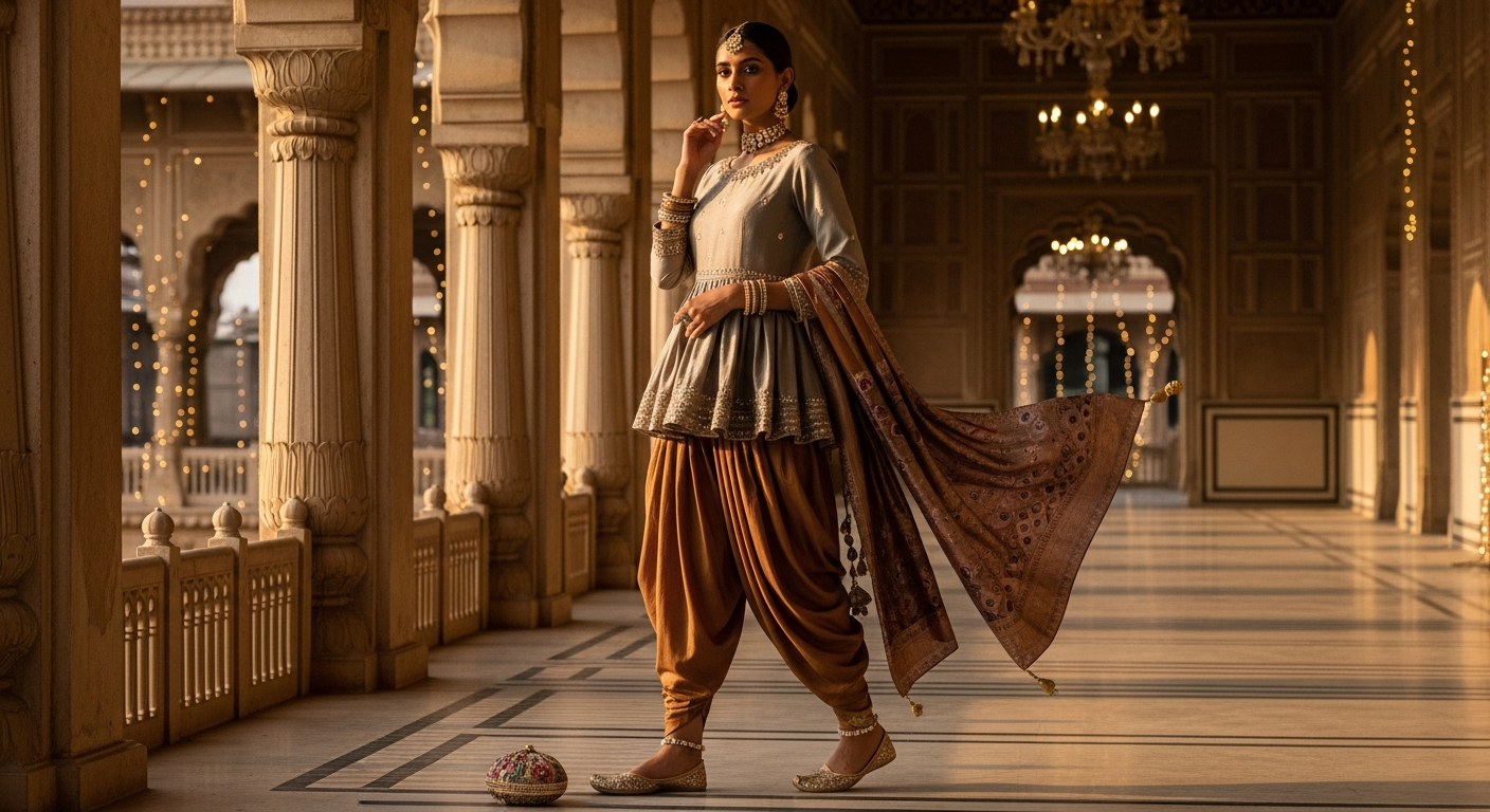 Peplum-Tops-with-Dhoti-Pantsnull-The-Trendy-Festive-Combo