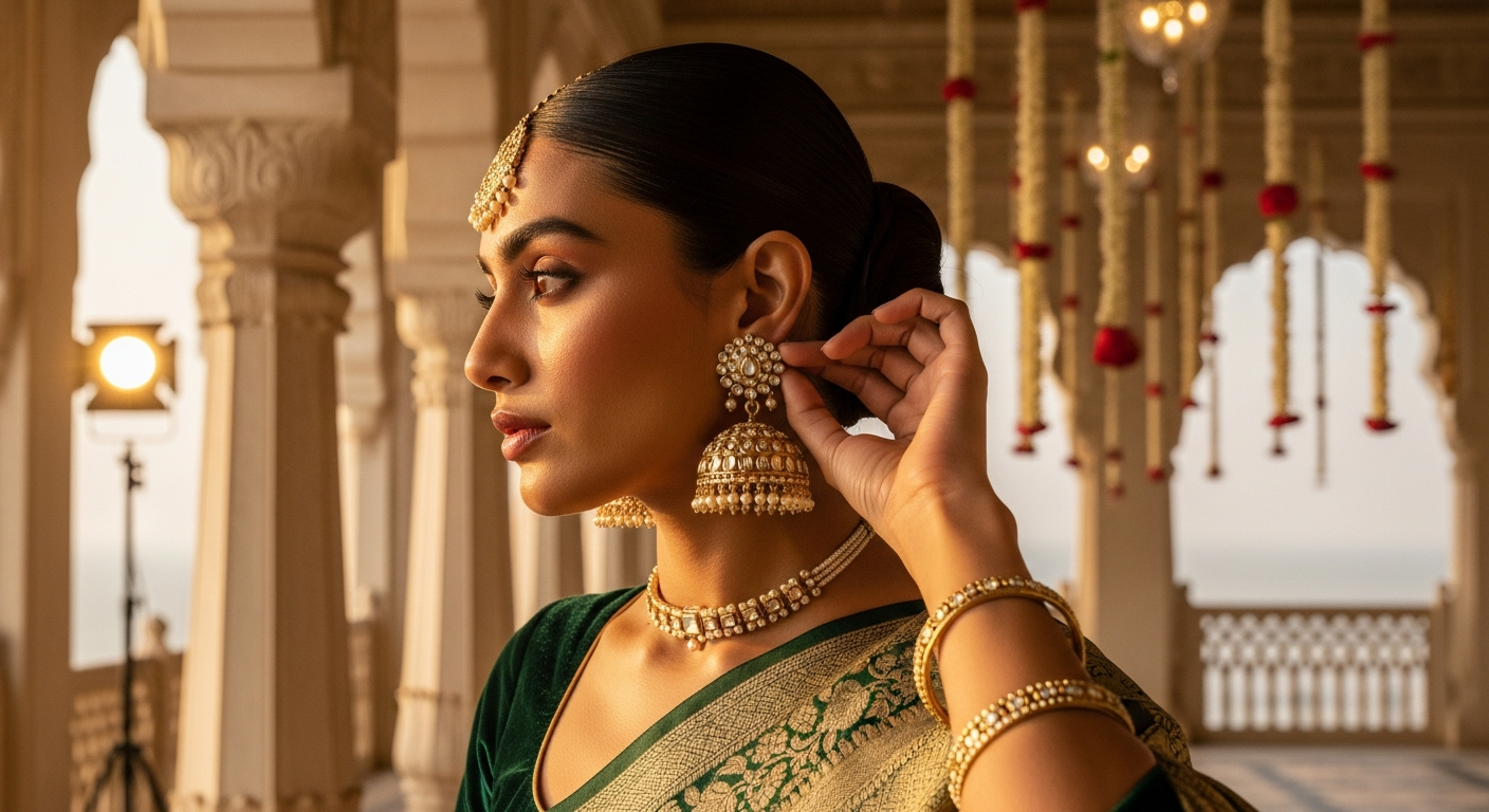 How-to-Wear-Heavy-Jhumkas-Comfortably-for-Long-Hours