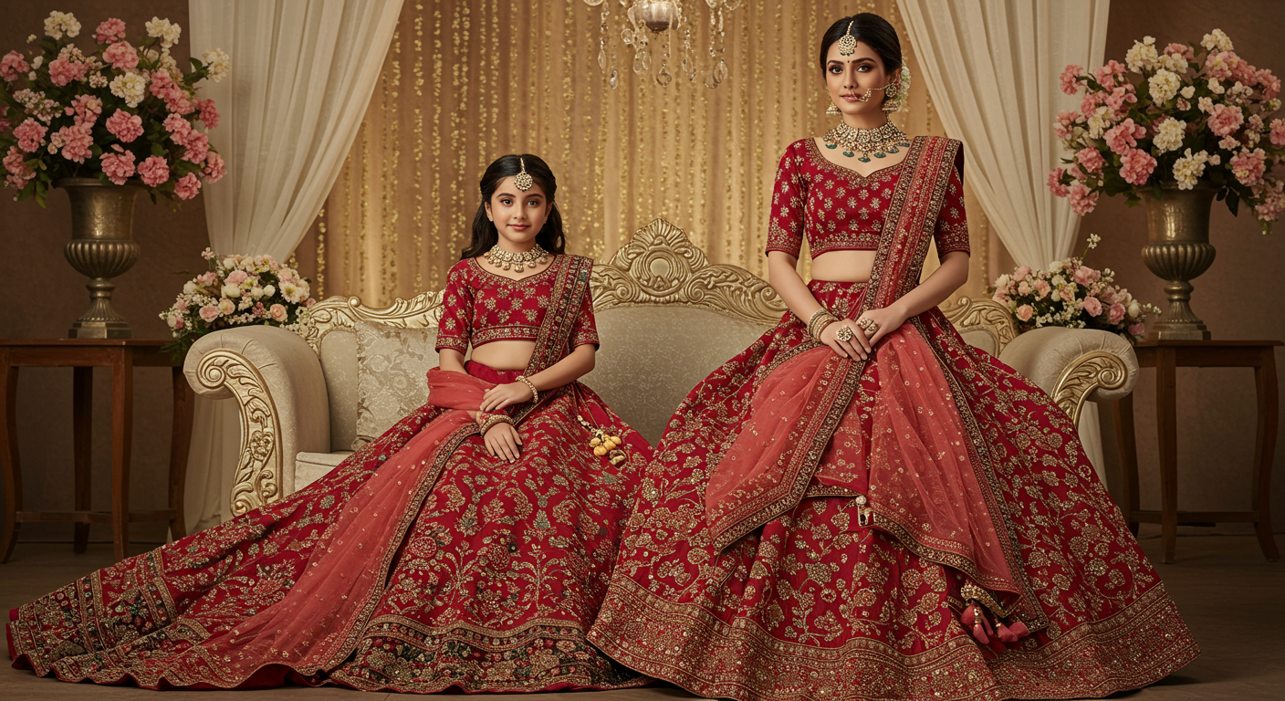 Matching-Mother-Daughter-Lehenga-Choli-Sets-for-Festive-Season