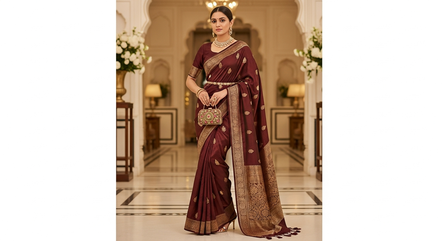 Pre-Stitched-Saree-for-Beginnersnull-How-to-Wear-a-Saree-in-1-Minute