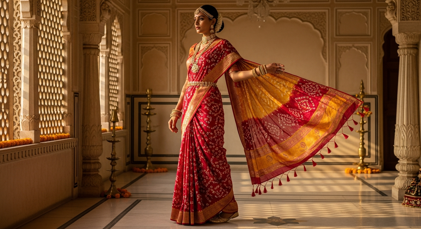 Seedha-Pallu-Sareenull-The-Elegant-Gujarati-Draping-Style-Explained