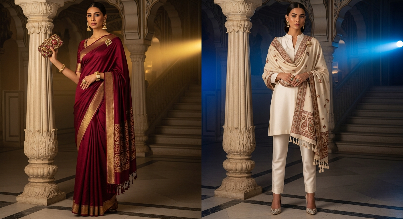 Pashmina-Shawlsnull-How-to-Drape-Them-Over-Sarees-and-Suits