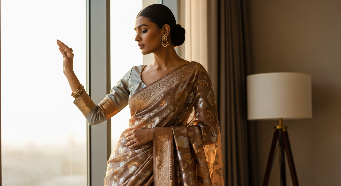 Metallic-Saree-Trendsnull-Gold,-Silver,-and-Copper-Drapes