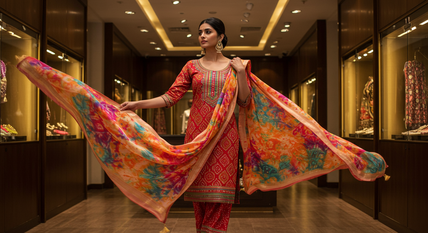 Budget-Friendly-Bandhani-Suit-Sets-That-Look-Stunning