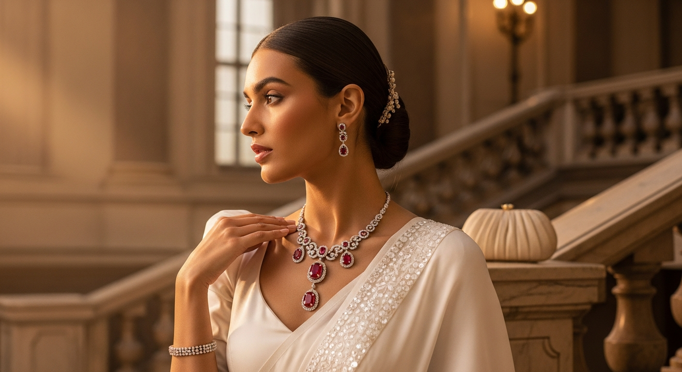 Ruby-Diamond-Necklacesnull-Styling-Red-Stones-with-White-Outfits