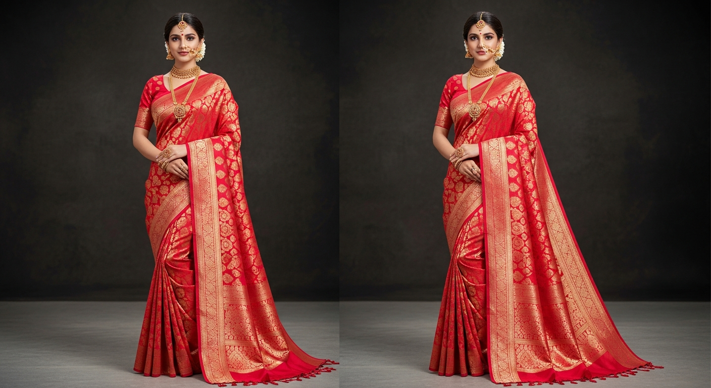 Durga-Puja-Saree-Guidenull-Styling-the-Red-and-White-Saree