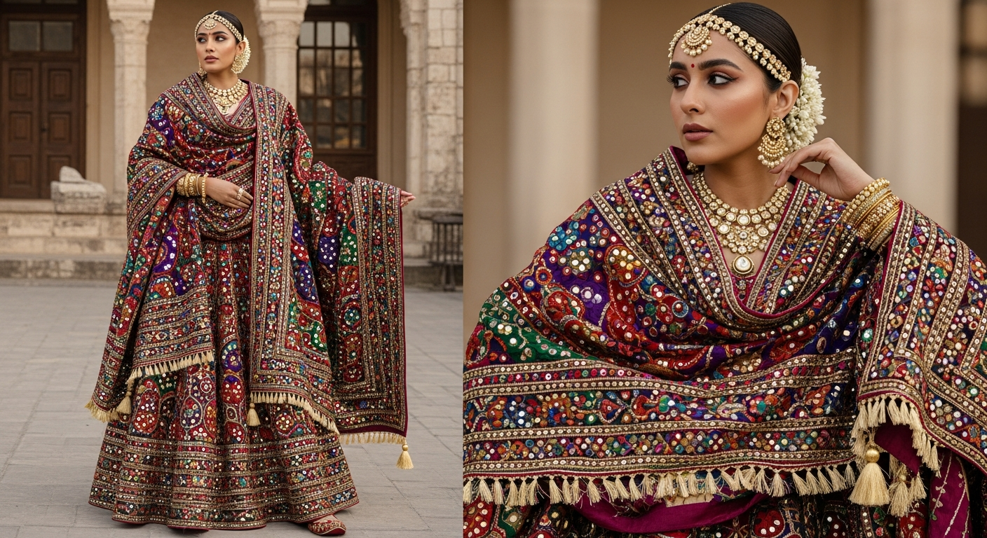 Dupatta-Draping-101null-5-Ways-to-Style-a-Heavy-Phulkari-Dupatta