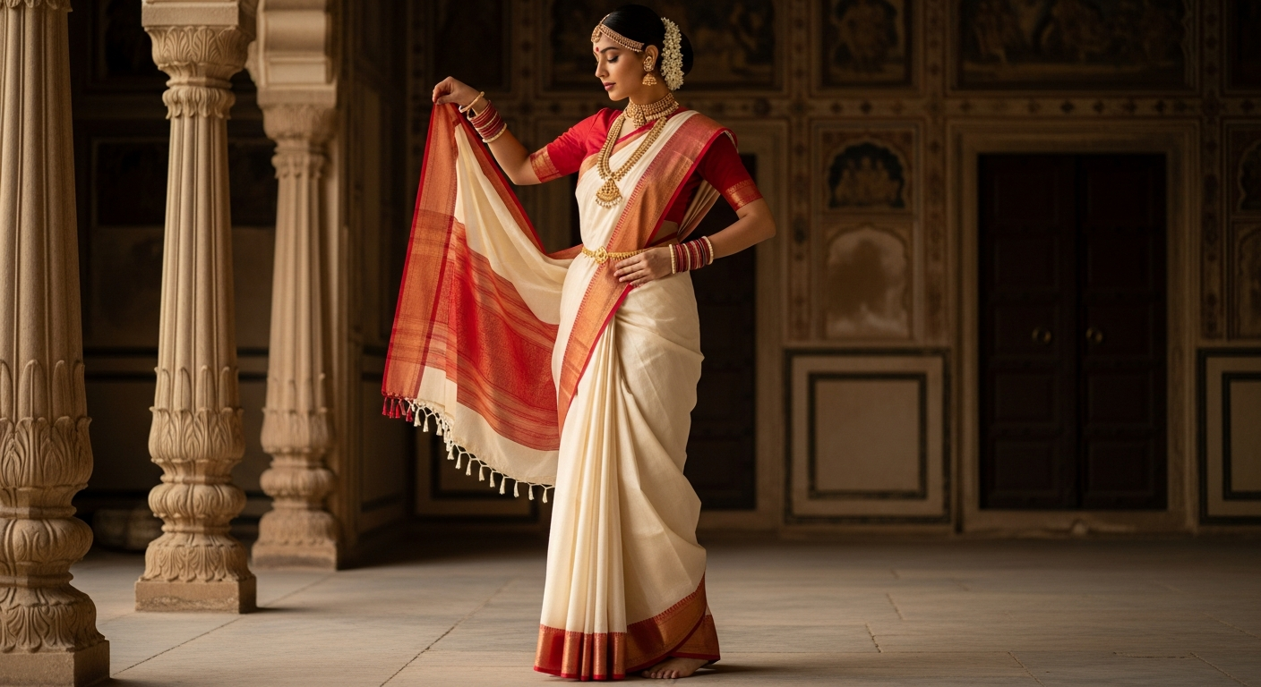Bengali-Saree-Drapingnull-How-to-Get-the-Perfect-Pleats