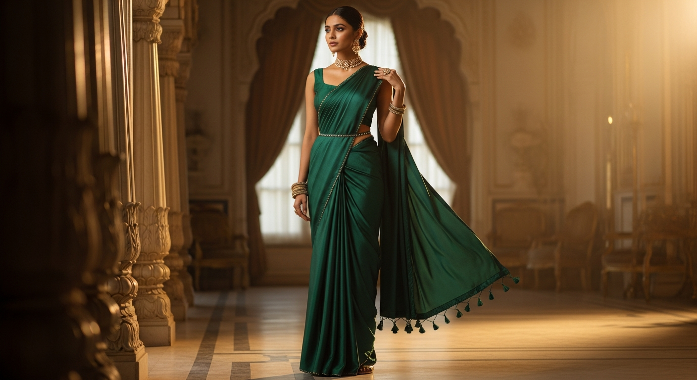 Satin-Sareesnull-How-to-Drape-them-Without-Slipping