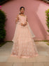Gown with Stone Work & Embroidery by Shreekama Peach Designer Gowns for Party Festival Wedding Occasion in Noida